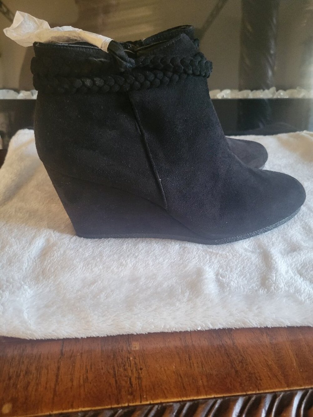 NWT Wedge Booties size 10